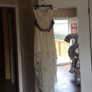 Strapless Cream Color Dress