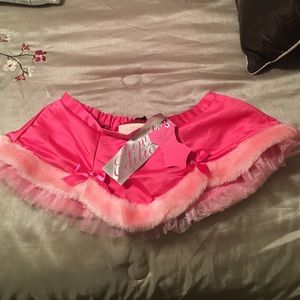 Sexy pink Santa skirt