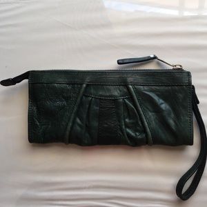 Junior Drake Dark Green Clutch/Wallet
