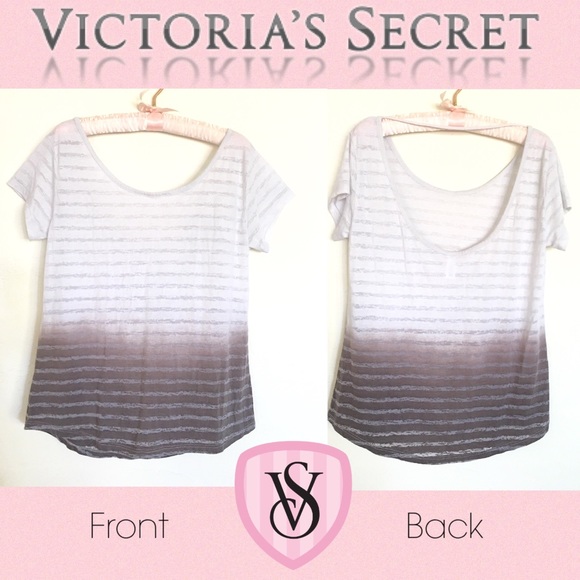 Victoria's Secret Tops - Victoria's Secret Scoopback Burnout Top