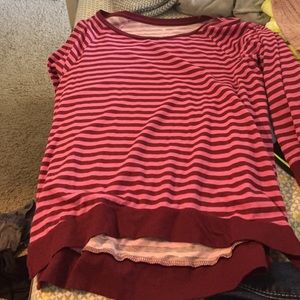 New pink striped blouse