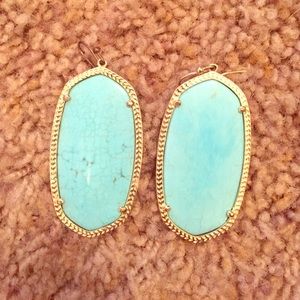 Turquoise Kendra scott Danielle earrings