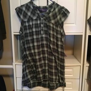 Short sleeves tunic flannel