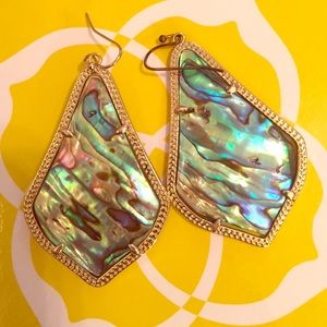 Abalone shell Kendra scott earrings