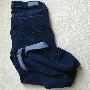 AG Dark Wash "Legging Super Skinny" Jeggings