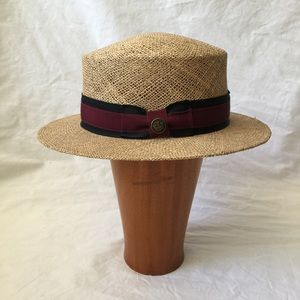 Woven Straw Boat Hat