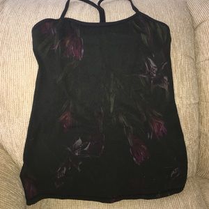 Lululemon RARE midnight iris power Y tank