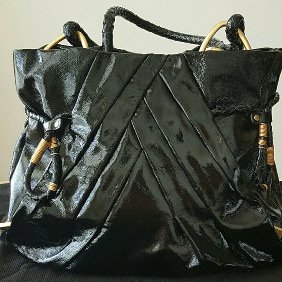 SOLD-Elliott Lucca Patent Leather Addison Handbag