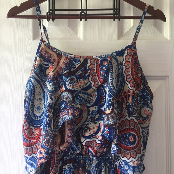 Paisley Print Maxi Dress