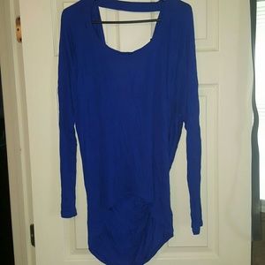 Express draped back shirt