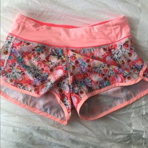 Lululemon Speed Shorts Size 2
