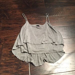 Grey cropped tank from Blue Blush