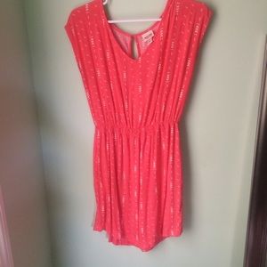 Casual Pink Patterned Dress