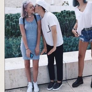 American apparel button up dress