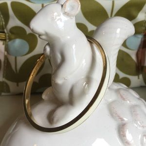 Kate Spade gold and white bangle