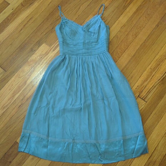Laundry slate blue dress chiffon