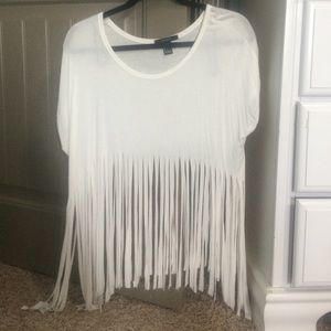forever 21 crop top with fringe