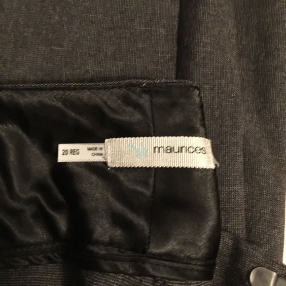 Maurice's dress pants black/grey