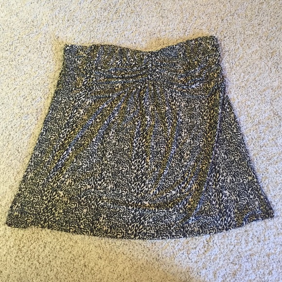 Torrid Strapless Animal Print Top