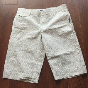 Ralph Lauren sz 6 seersucker Bermuda shorts 12"