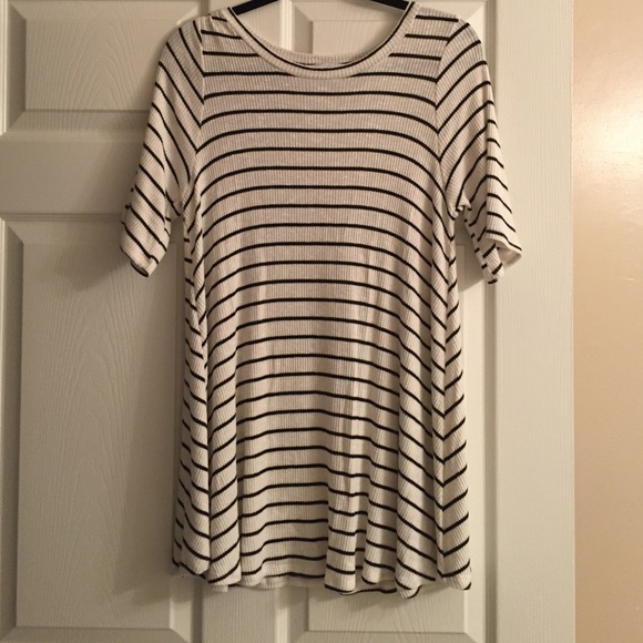 Black and white textured dress