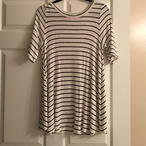 Black and white textured dress