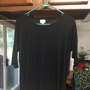 Women's LuLaRoe black 1/2 sleeve