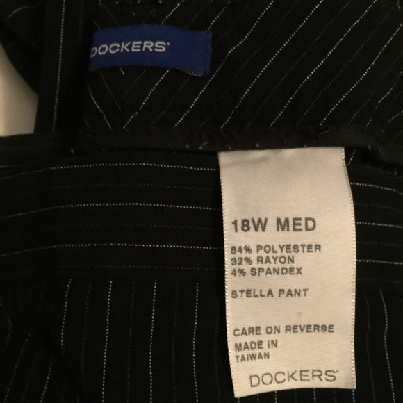 Dockers Brand Black pin stripes dress pants