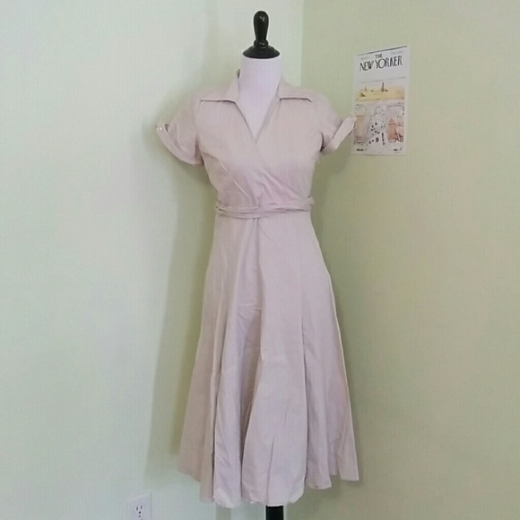 Shirtdress tan beige vintage