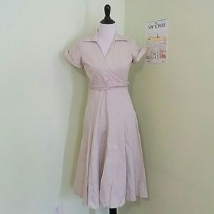 Shirtdress tan beige vintage