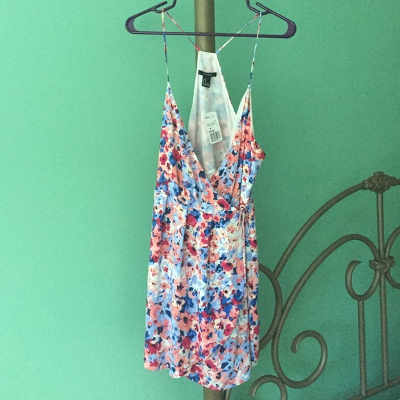 Floral wrap dress