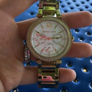 Gold Michael Kors watch! PERFECT condition.