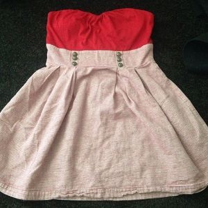 Nautical red and white dress.