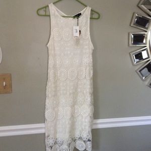 Sanctuary white lace dress.