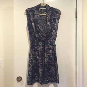 Navy/purple dress