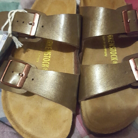 Golden brown Birkenstock