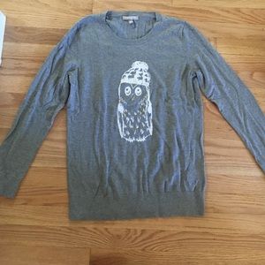 Grey Banana Republic Owl Sweater