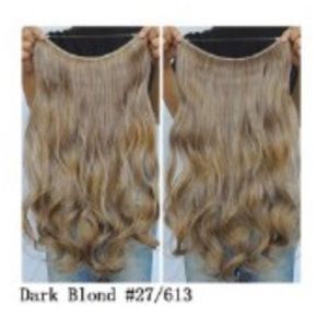One piece Hair extension, dark blonde