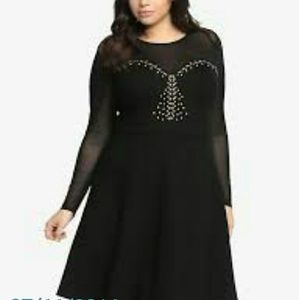 Studded mesh Torrid dress sz5 (28)