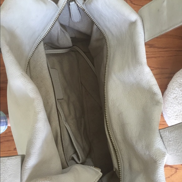 Michael Kors Cream Leather Handbag - Picture 2 of 4