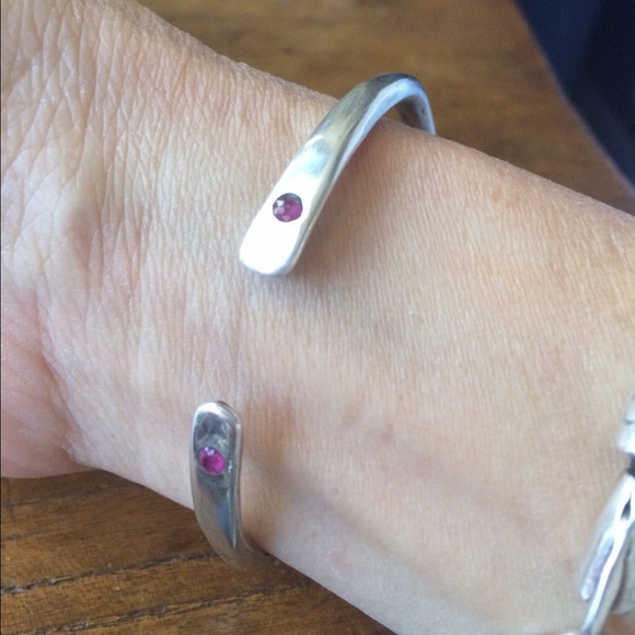 Rock & Soul Jewels silver bracelet with rubies