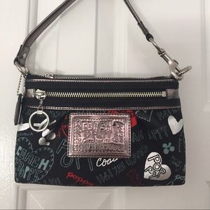 Coach Poppy glam graffiti limited edition purse