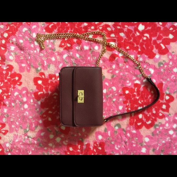 Burgundy cross body