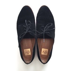 DV by Dolce Vita Black Suede Oxfords