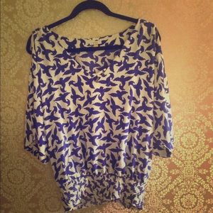 Leifsdottir Cold-Shoulder Blouse