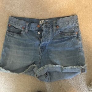 High waisted madewell shorts!