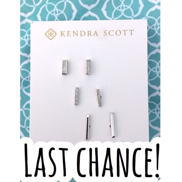 Kendra Scott Jewelry - NWT Kendra Scott Tanner Silver White Kyocera Opal