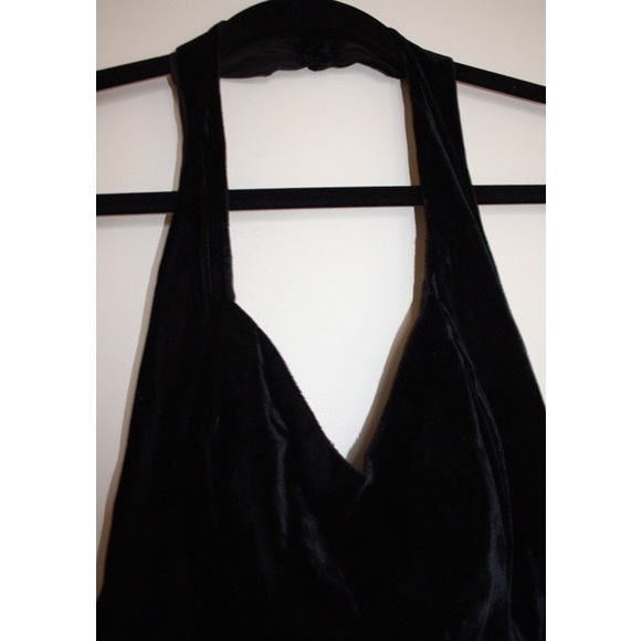 Sexy Velvet Sweetheart Halter Dress