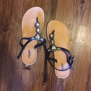 Navy Sandals