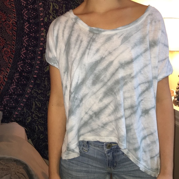 Blue tie dye shirt